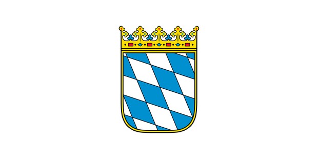 Auf dem Bild ist das Wappen des Bundeslandes Bayern zu sehen.